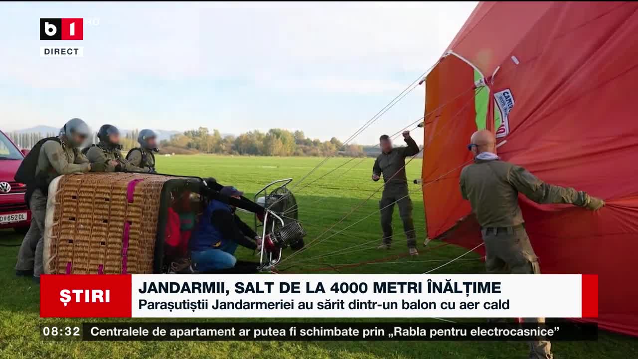 JANDARMII, SALT DE LA 4000 DE METRI ÎNĂLȚIME_Știri B1_20 nov 2022