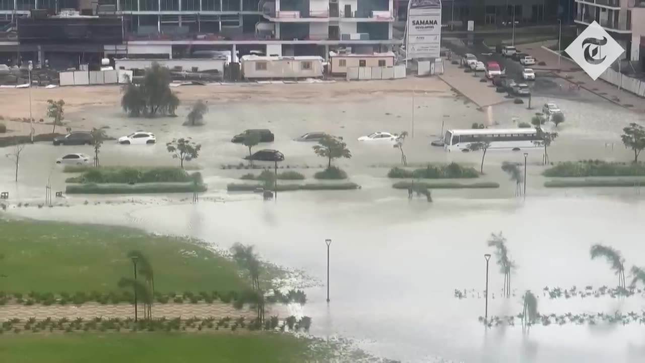 "Dubai Faces Rare Flash Floods: City Grapples with Unusual Rainfall"