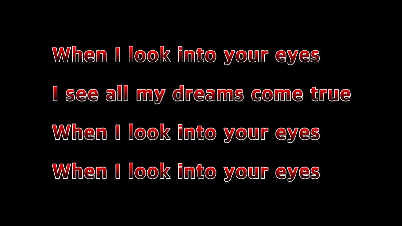 Firehouse - When I Look In To Your Eyes (Lyrics)