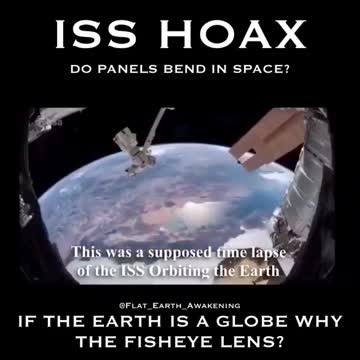 ISS Hoax (Do panels bend in space?