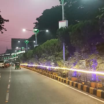 Beautiful night road