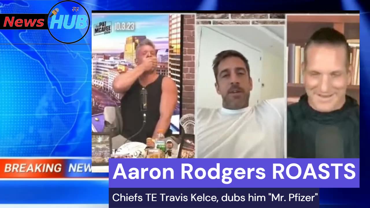 Aaron Rodgers ROASTS Chiefs TE Travis Kelce, dubs him "Mr. Pfizer"