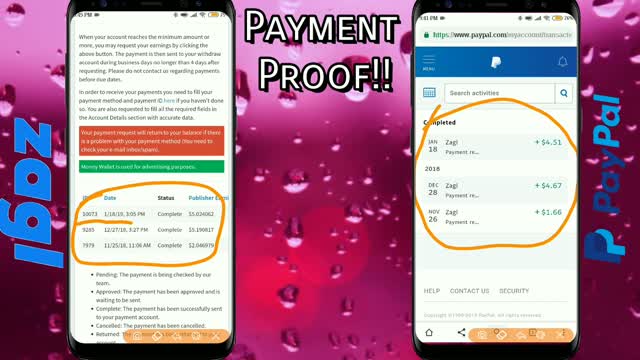 Easy Way to Earn Money Online Android 2019ZAGLPaypal Withdraw with Payments proofFor Students