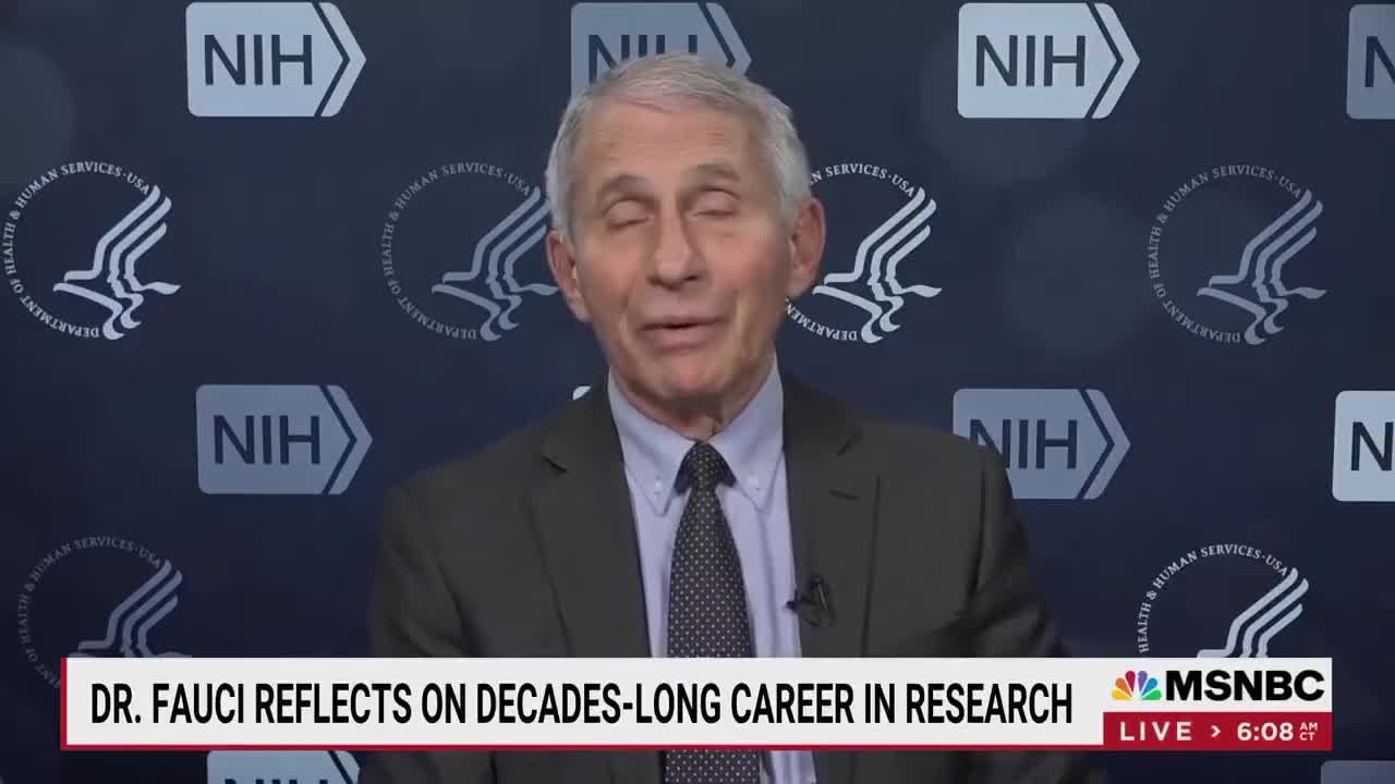 Fauci today saying "we're still in the middle of a pandemic". 🤡