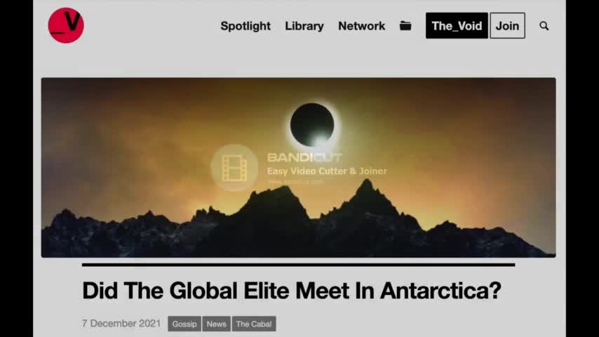 Cabal Secret Antartica meeting.