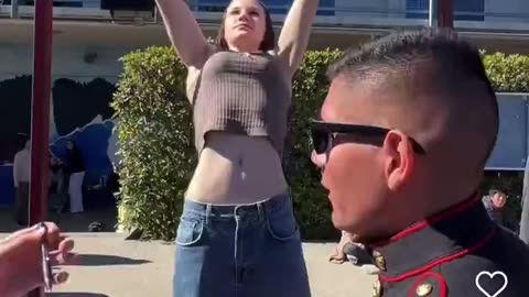 Woman Impresses Marines