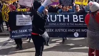 Vaccine victims protest in London today