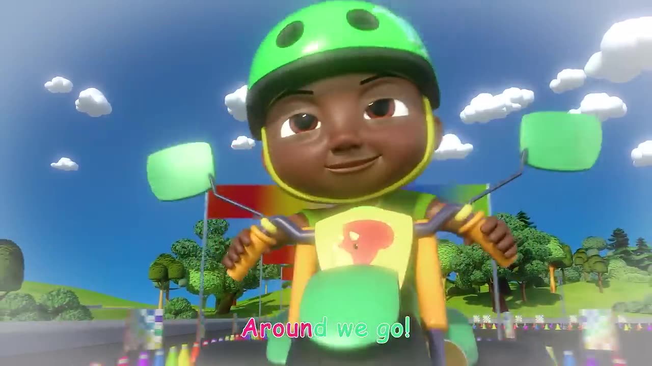 Bike race song _ cocomelon Nursery rhymes & kids songs