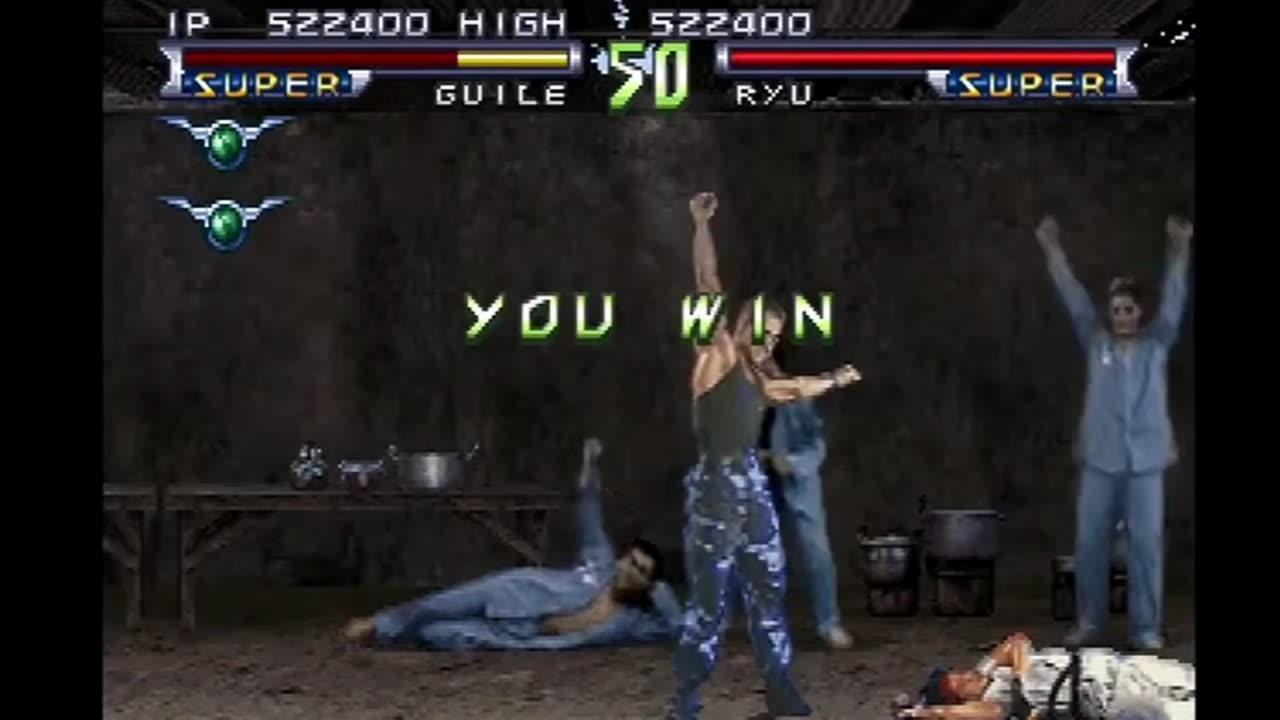 Street Fighter- The Movie (PlayStation) Street Battle as Guile