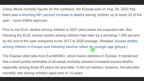 영어 기사 읽으면서 영어공부하기 (화이자 모더나 주사에 의한 아이들의 치솟는 죽음)