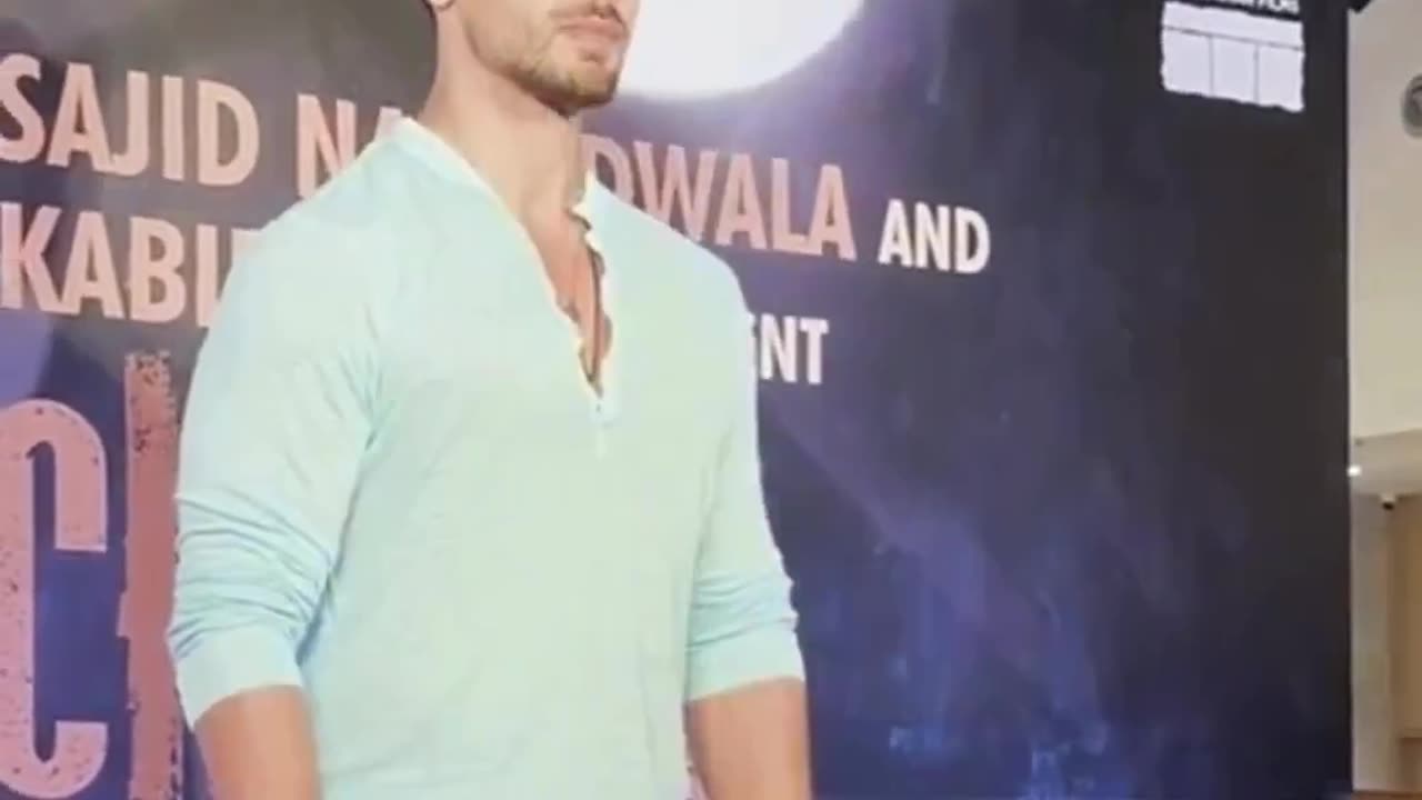 Tiger Shroff at the premiere of Chandu Champion