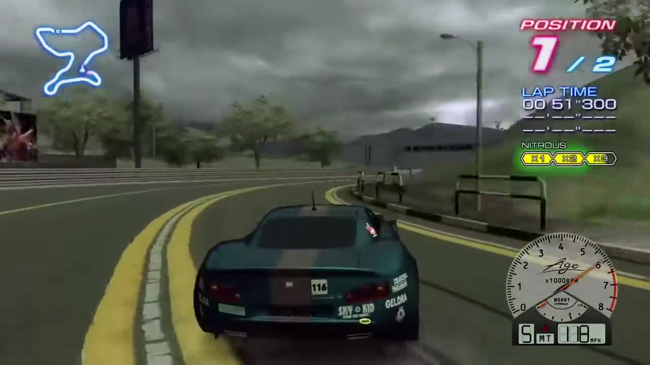 Ridge Racer 6 Duel Route #4 Gameplay(Career Walkthrough)