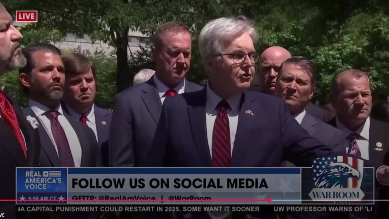 Texas Lt. Gov. Dan Patrick SHUTS DOWN Horrible Leftist Media Hack Outside Trump Lawfare Trial