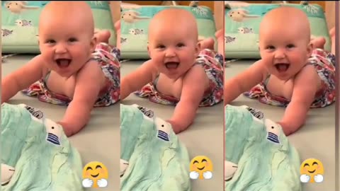 Cute funny babies laughing viedo/laughing babies