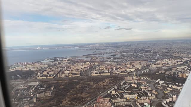 In the sky over Saint Petersburg