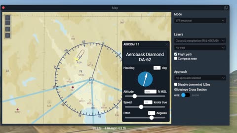 the Diamond DA62 for Xplane 11 - First a test flight - More Montana Boring Action -