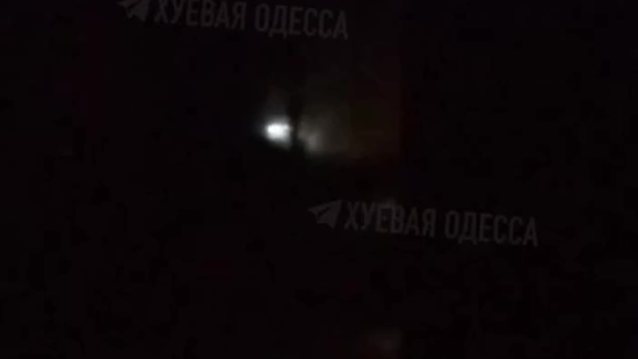 The Moment a Russian Drone Smashes into an Odesa Highrise Building