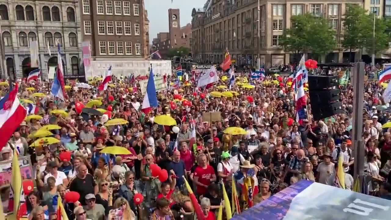 Amsterdam: protest against permanent COVID measures (Sept 4, 2022)