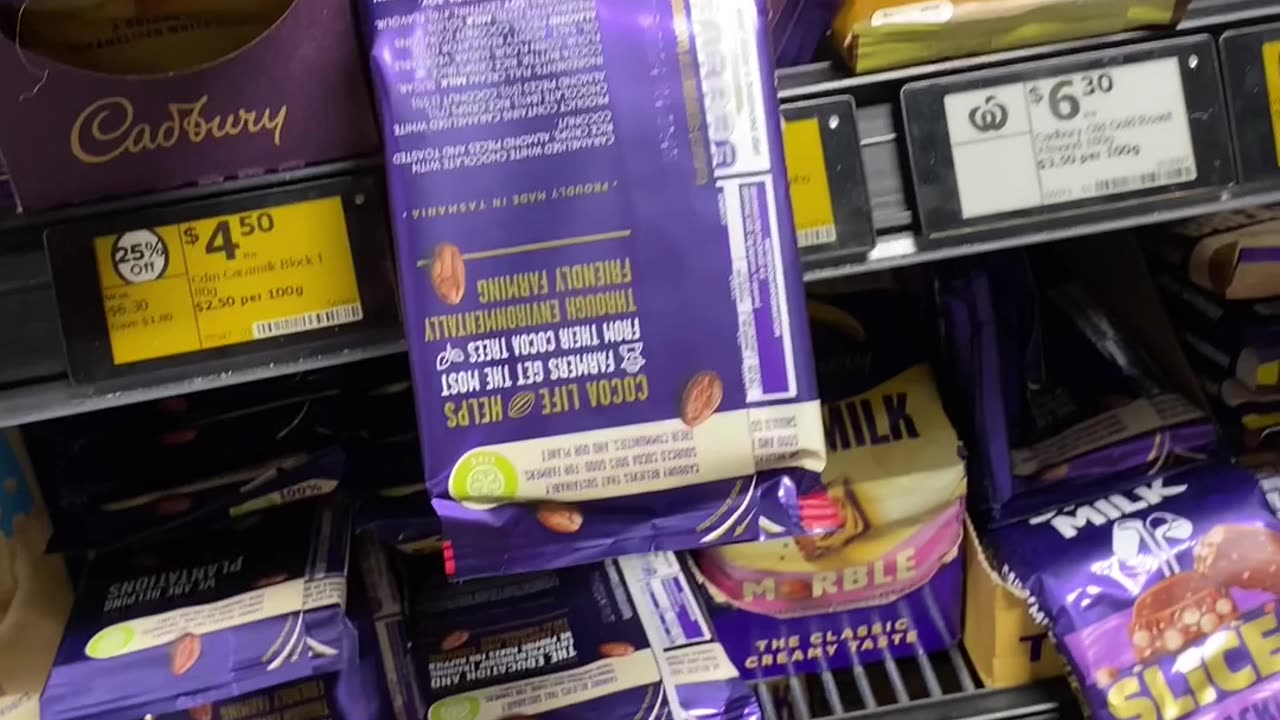 Australian Heat Melts Chocolate on the Shelves