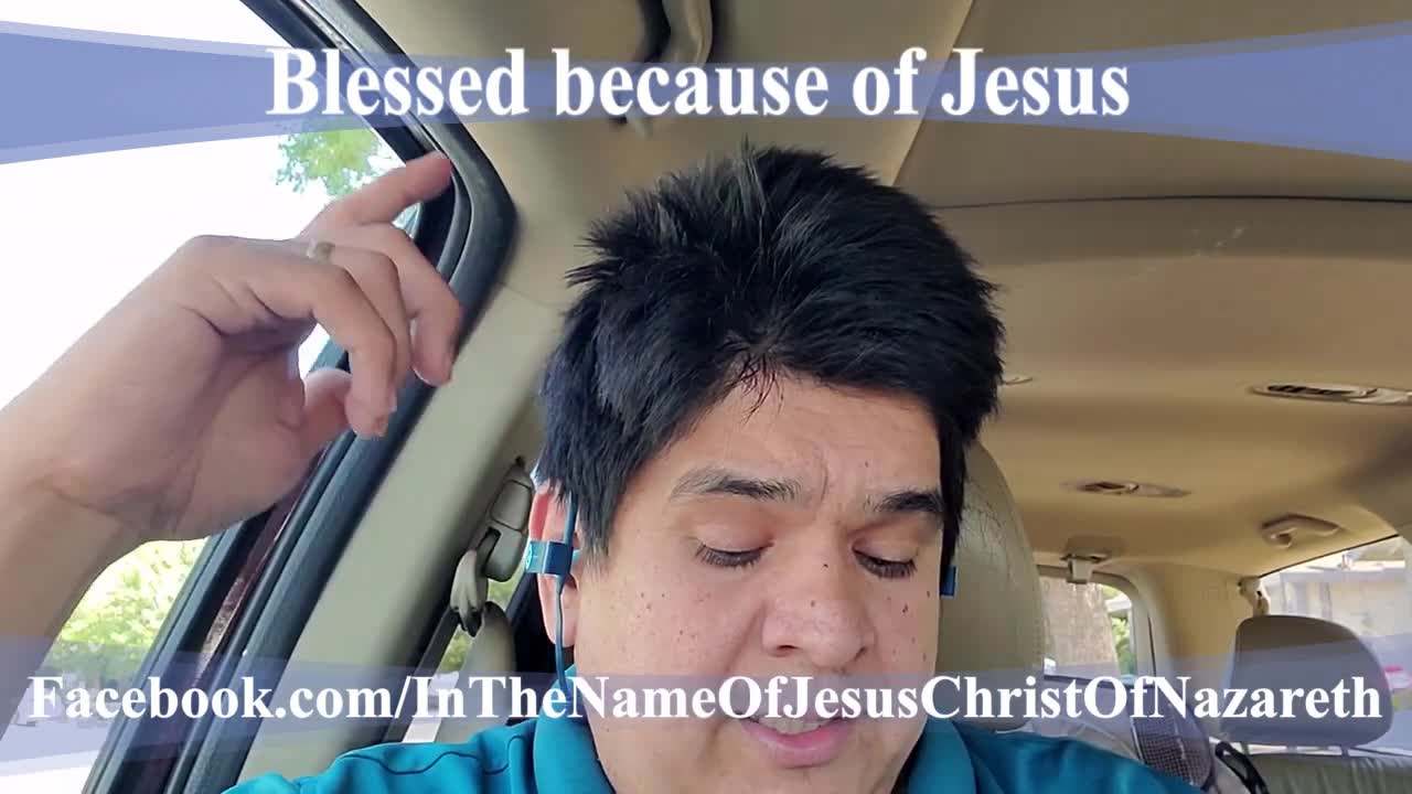 blessed because of Jesus