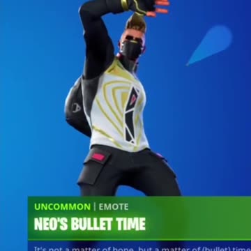 Neo’s Bullet Dodge: last seen…