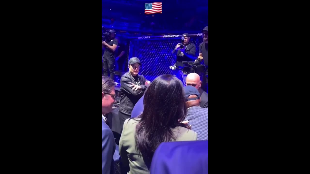 UFC champ Jon Jones performs the dance in front of Trump