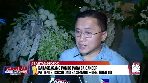 Karagdagang pondo para sa cancer patients, isusulong ng Senado —Sen. Bong Go