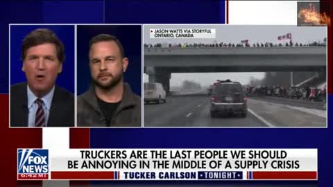 Tucker Carlson, Canadian Trucker Convoy