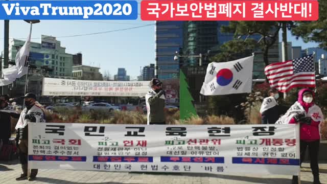 Constitution-S Koreans protest pro-China Communists