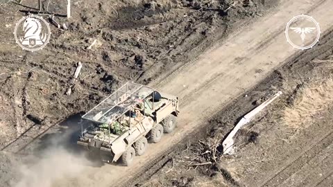 Bradley and drones stop a russian meat armor assault (Avdiivka)