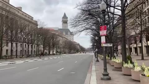 Pennsylvania Avenue by the White House is closed