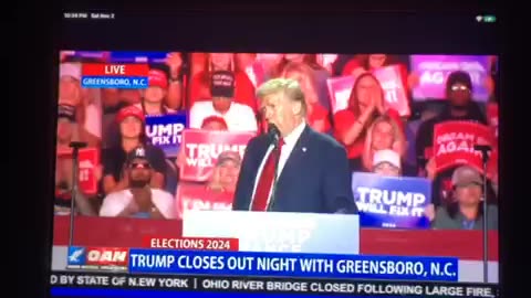 🦅 OAN rally Greensboro NC president Donald j trump conclusion Saturday