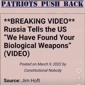 Russia Captures American Biolabs ...