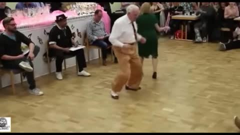 Old people dancing funny