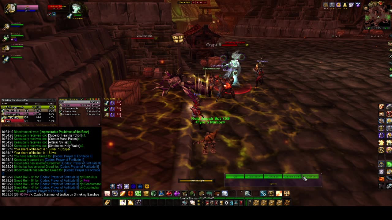 Turtle wow - Stratholme undead - paladin run