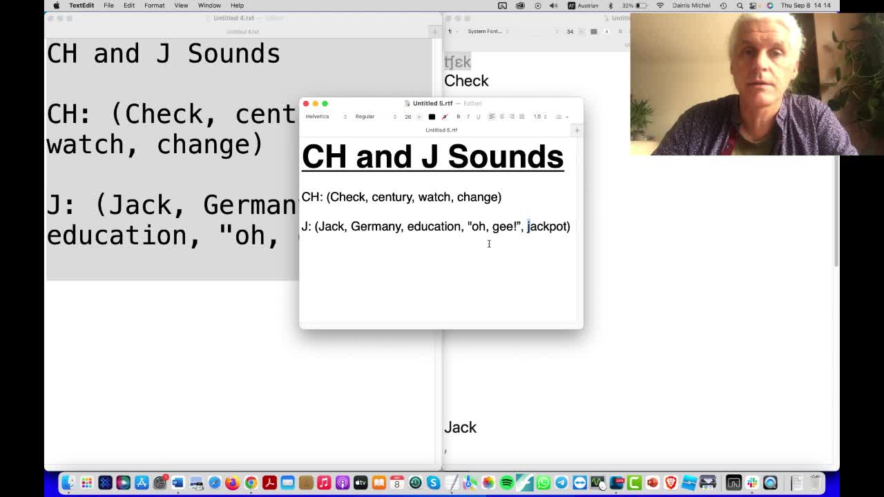 A Lesson on the "CH" and "J" Sounds in English for Accent Reduction