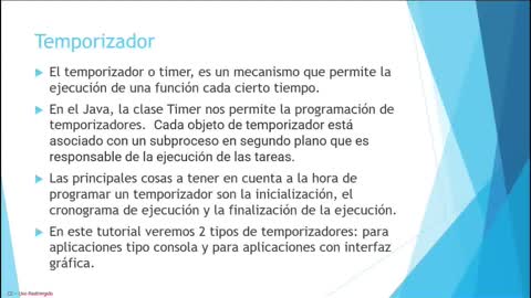 Java parte 34. Temporizador en aplicación tipo consola.