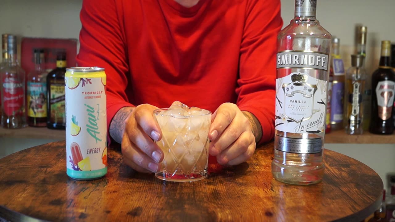 Smirnoff Vanilla Vodka & Alani Tropsicle Energy Drink