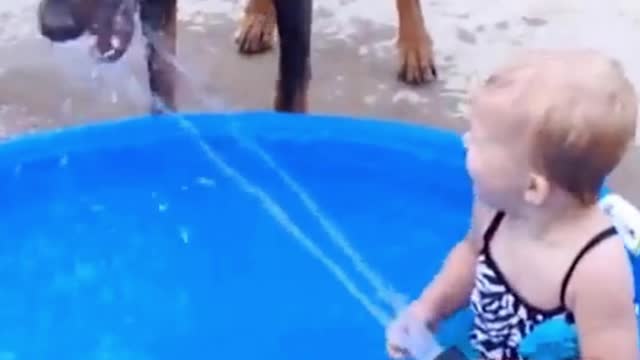 Small Baby Bath And Play With Water