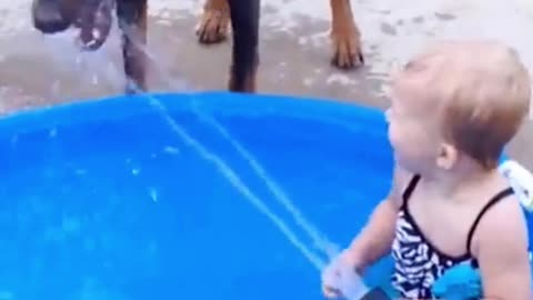 Small Baby Bath And Play With Water