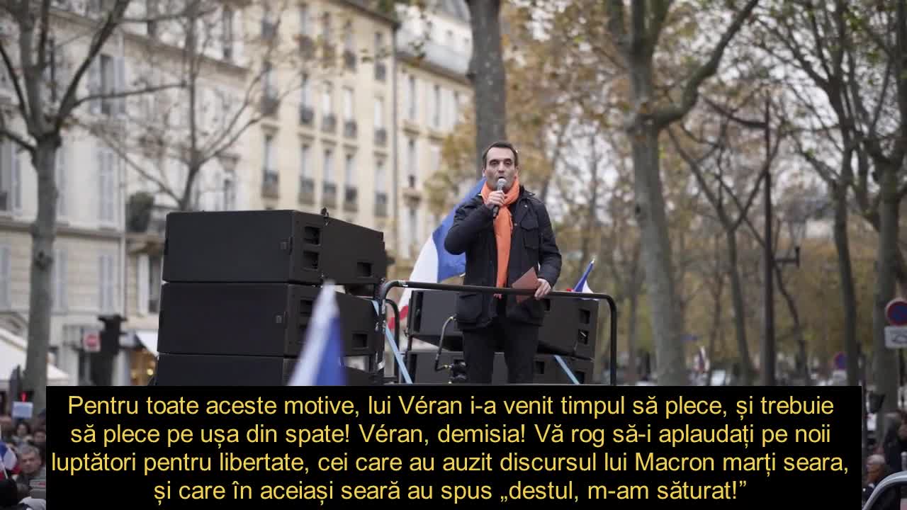 Discurs subtitrat în limba română, Florian Philippot. Partea I