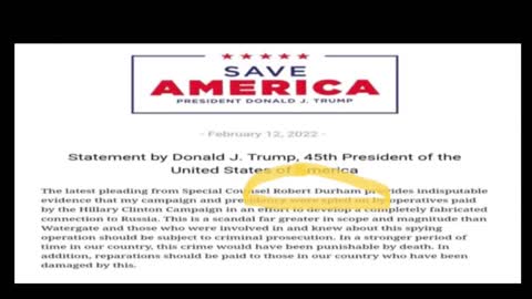 ⚫️Robert Durham? Does Trump Mean John Durham?