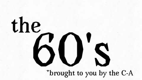 The 60’s summarized.