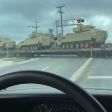 7.4.21 Huge Transport of U.S. Army Vehicles in OK