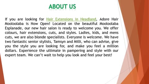 If you are looking for Hair Extensions in Headland