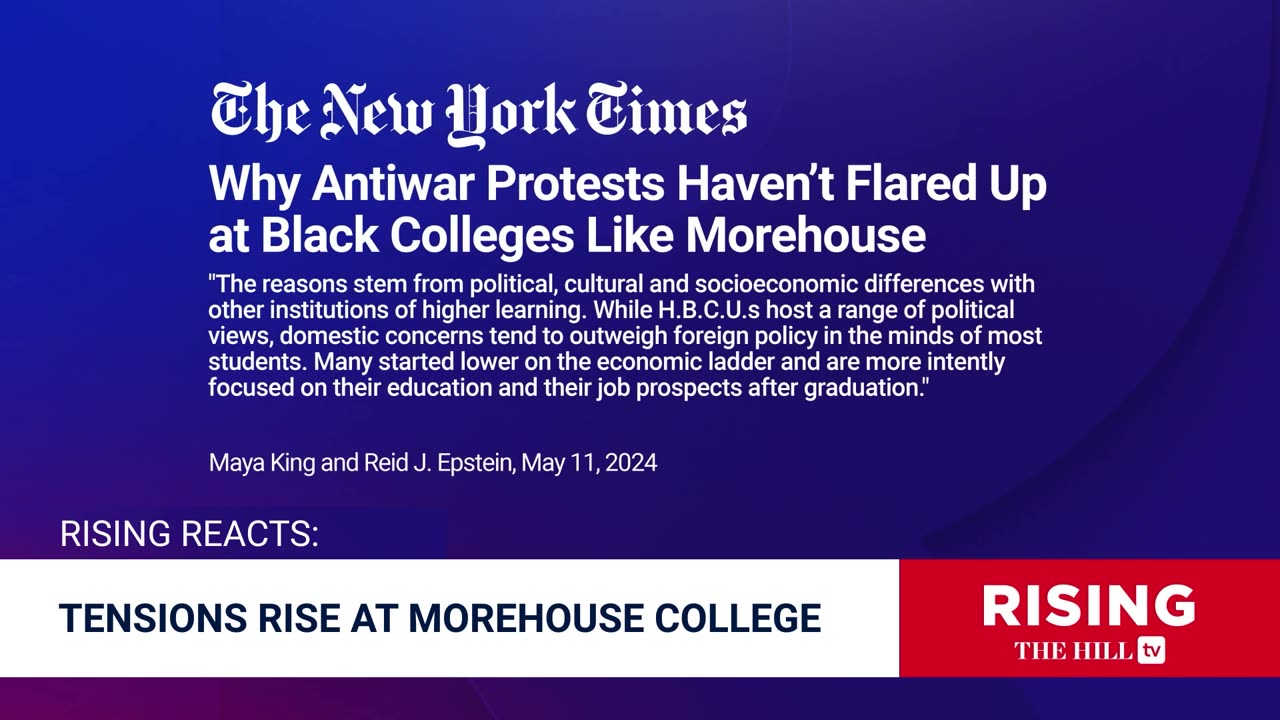 BIDEN To GIVE COMMENCEMENT SpeechAt HBCU; MSM Has Ignored BLACK Student Protests