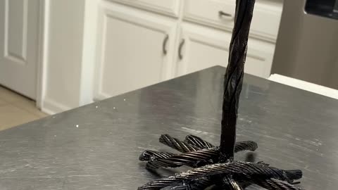 Forged candle stick holder