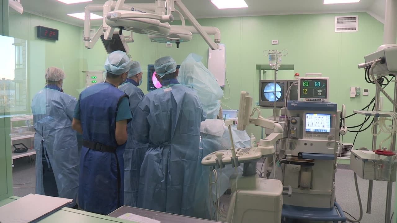 Surgeon busy in operation in hospital