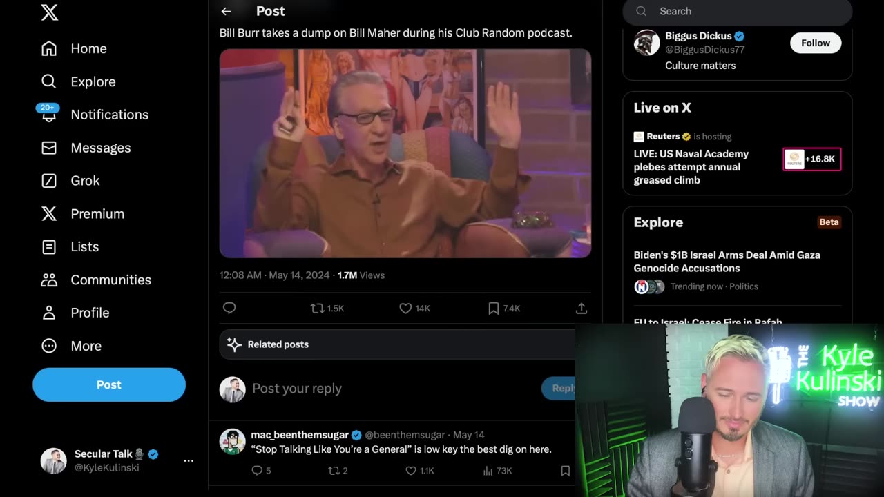 Bill Burr ROASTS Bill Maher To His Face Again & Again _ The Kyle Kulinski Show