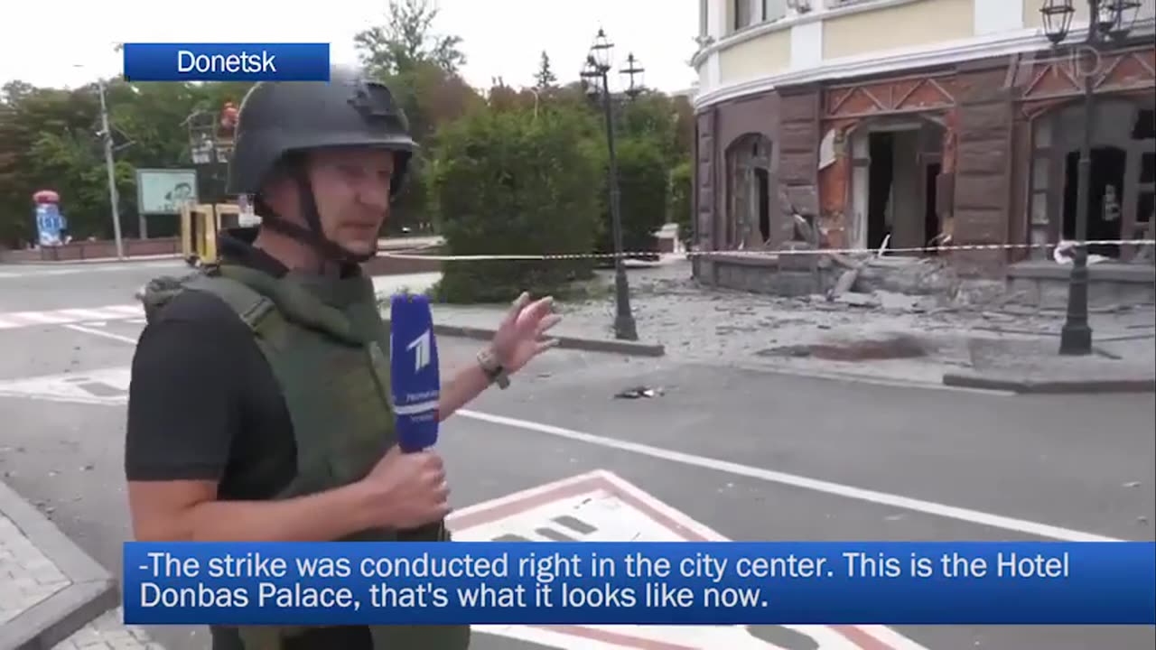 Channel One: Donetsk City Centre Under Fire, Five Killed Incl. Child - Ukraine War 2022